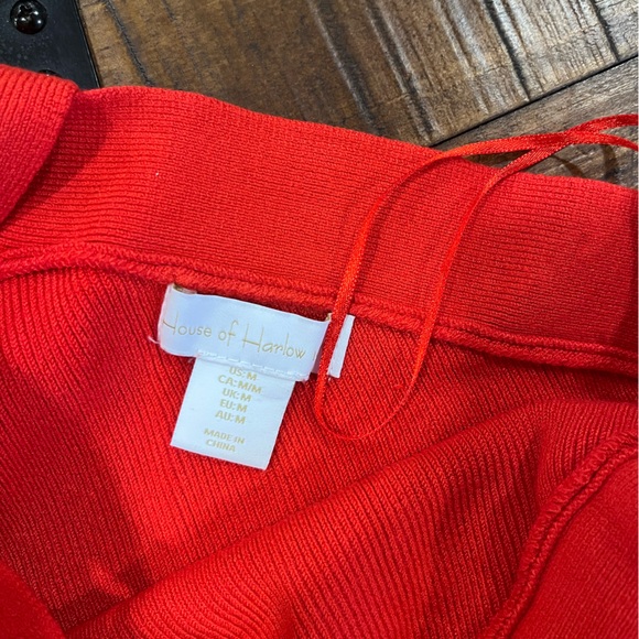House of Harlow 1960 Red Crop Bustier Tank Top - Picture 2 of 2